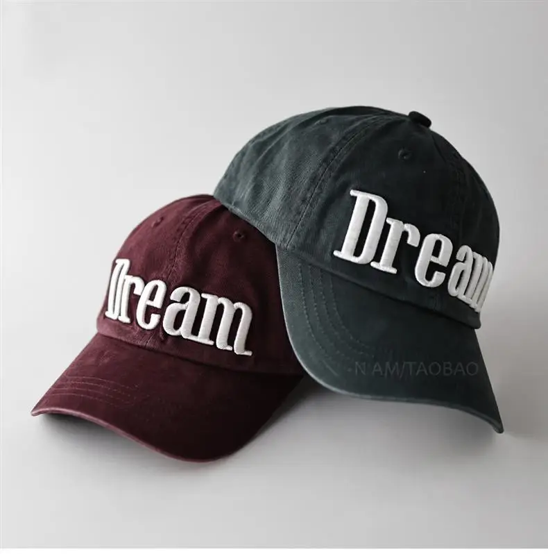 Men Grey Dream Embroidered Baseball Cap — feature 11