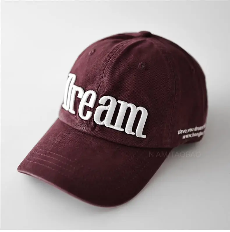 Men Grey Dream Embroidered Baseball Cap — feature 3