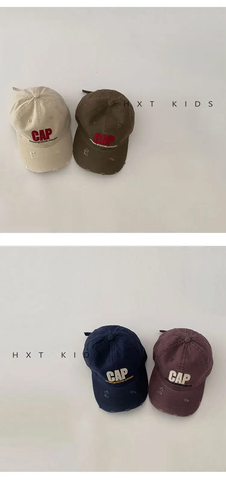 Pink Ripped Cap for Kids with Cap Brand — feature 4