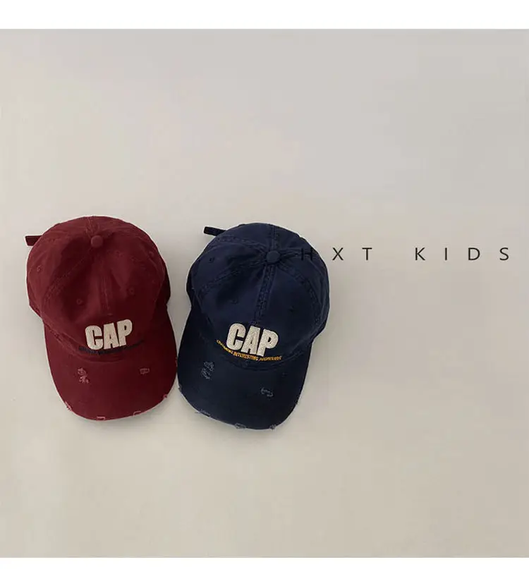 Pink Ripped Cap for Kids with Cap Brand — feature 5