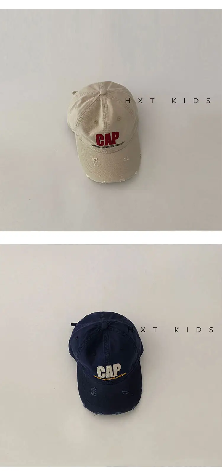 Pink Ripped Cap for Kids with Cap Brand — feature 6