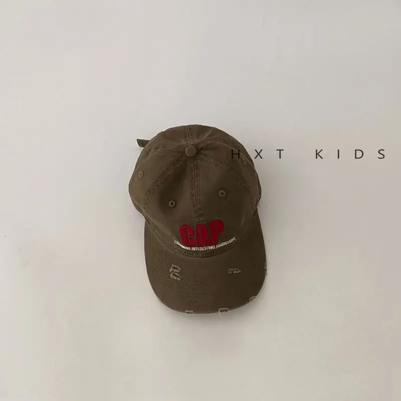 Pink Ripped Cap for Kids with Cap Brand - Image 2