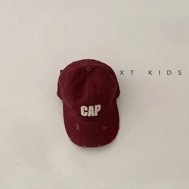 Pink Ripped Cap for Kids with Cap Brand - Image 4