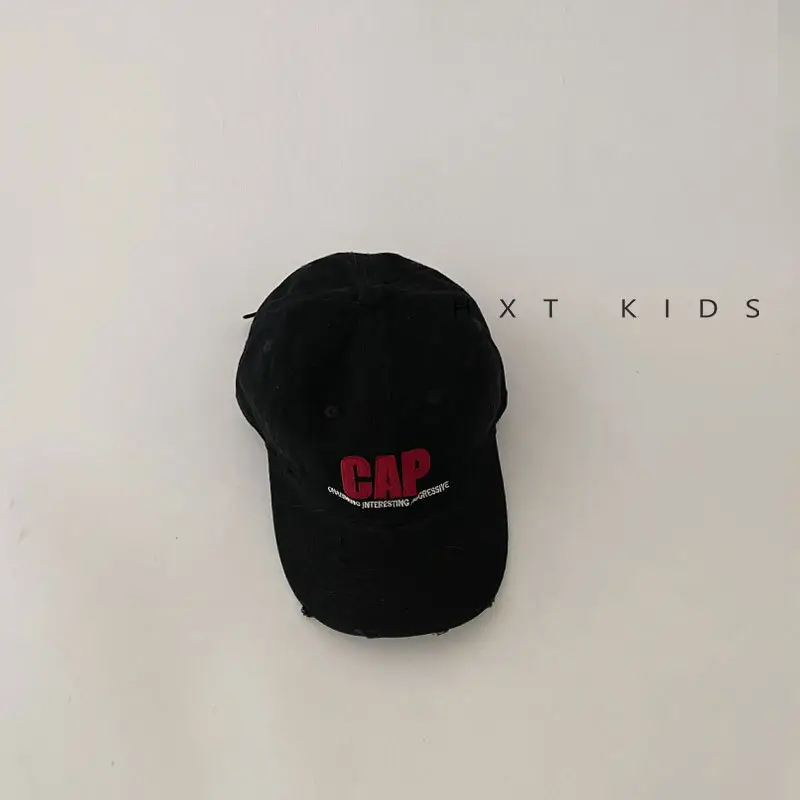 Pink Ripped Cap for Kids with Cap Brand - Image 6