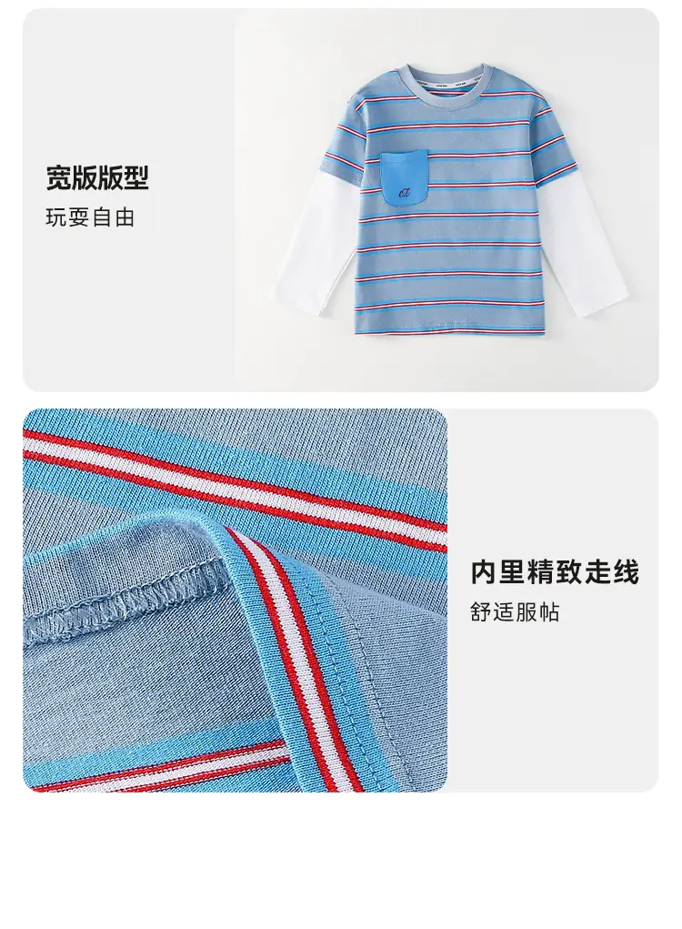 100% Cotton Long Sleeve T-Shirt for Boys Girls Medium Large — feature 21