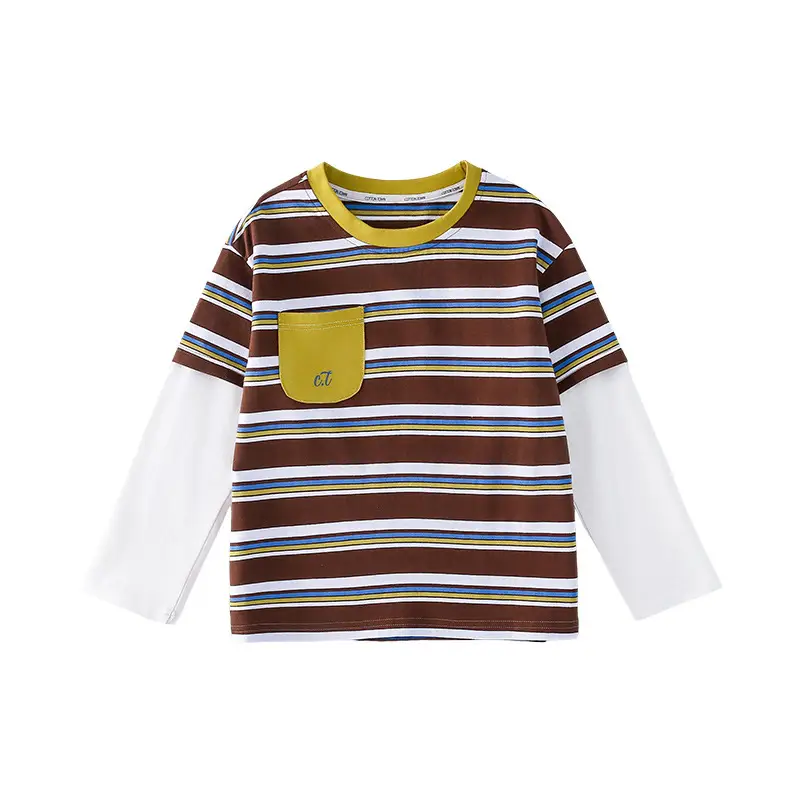 100% Cotton Long Sleeve T-Shirt for Boys Girls Medium Large - Image 2
