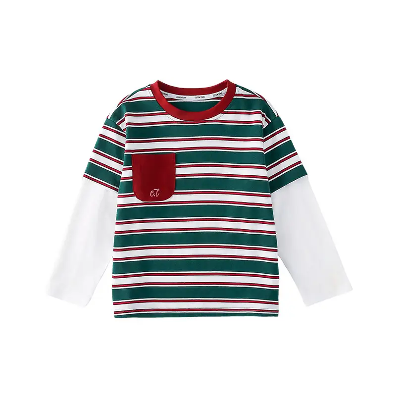 100% Cotton Long Sleeve T-Shirt for Boys Girls Medium Large - Image 3