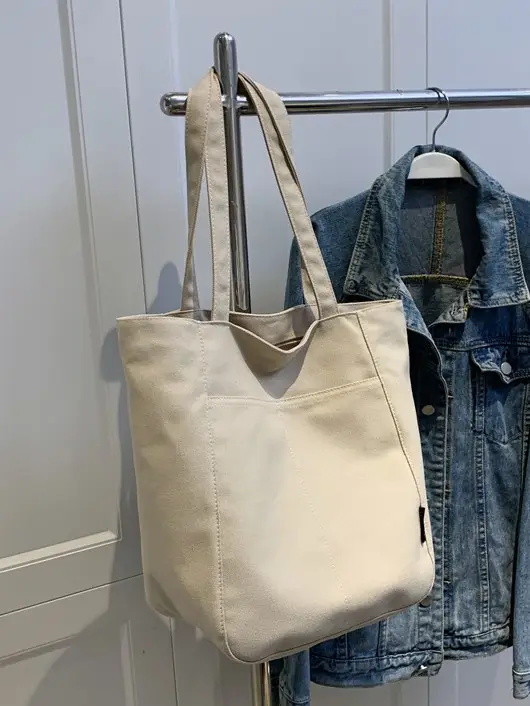 Women Large Capacity Tan Tote Bag 2025 - Image 7