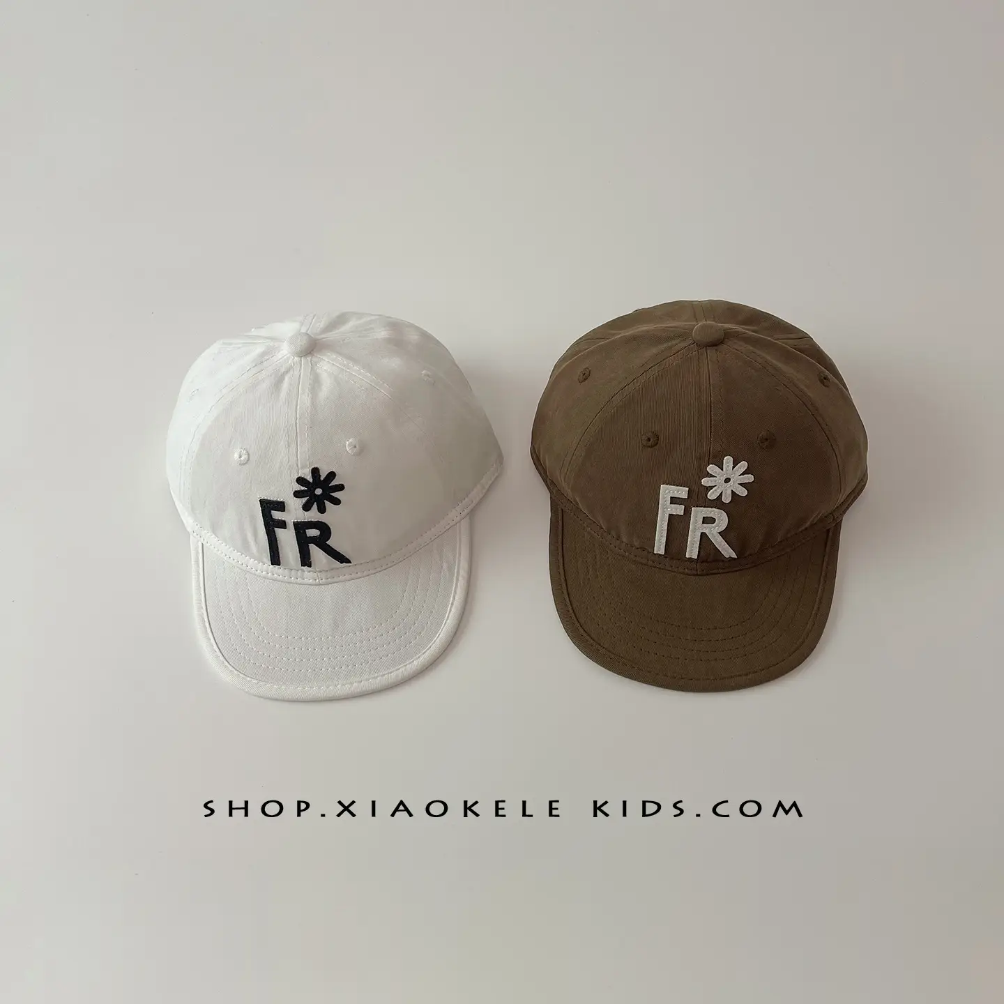 Kids Hip Hop Baseball Cap Black FR Logo
