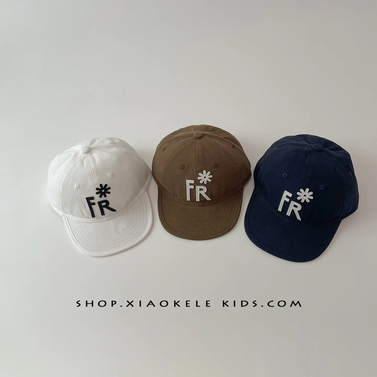 Kids Hip Hop Baseball Cap Black FR Logo
