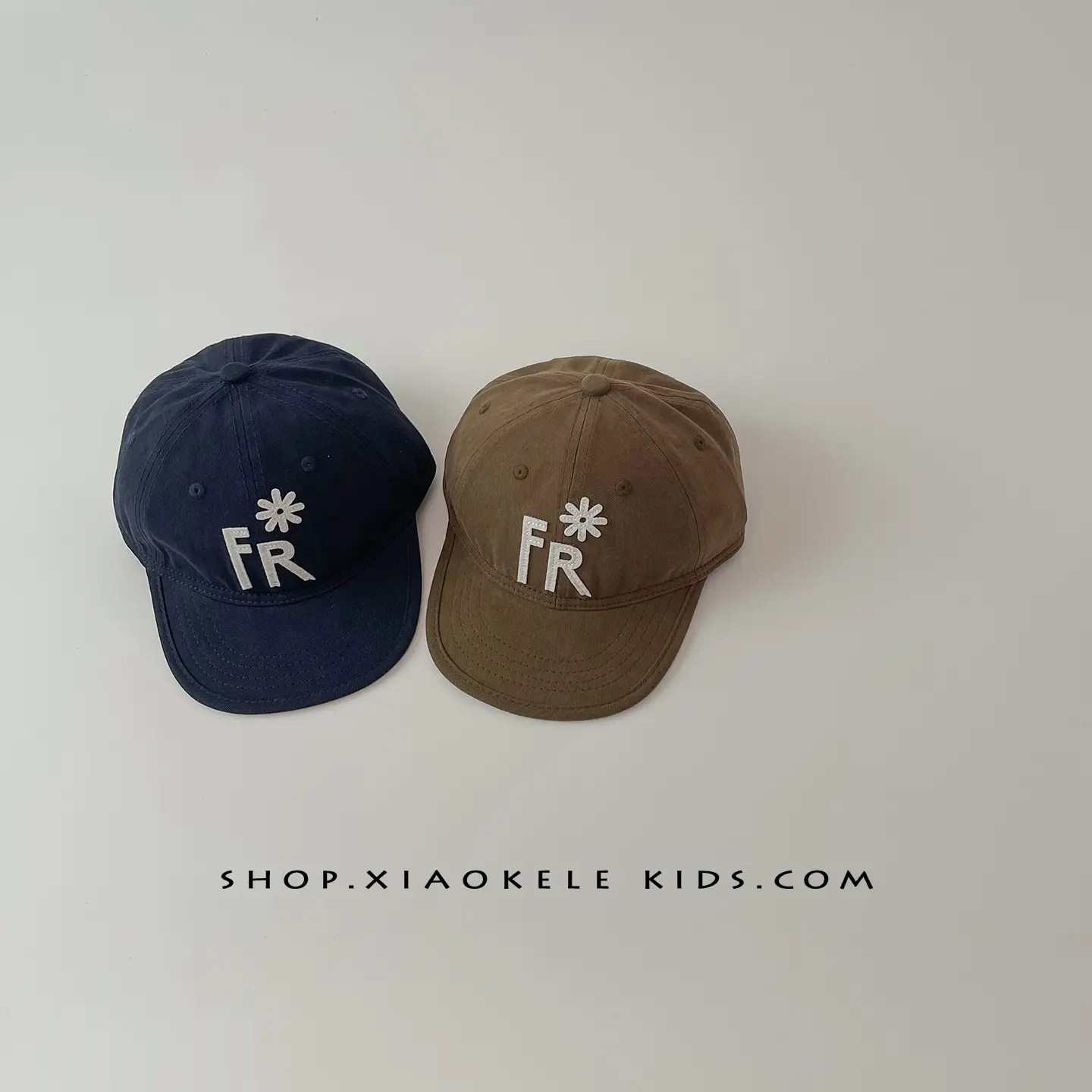 Kids Hip Hop Baseball Cap Black FR Logo