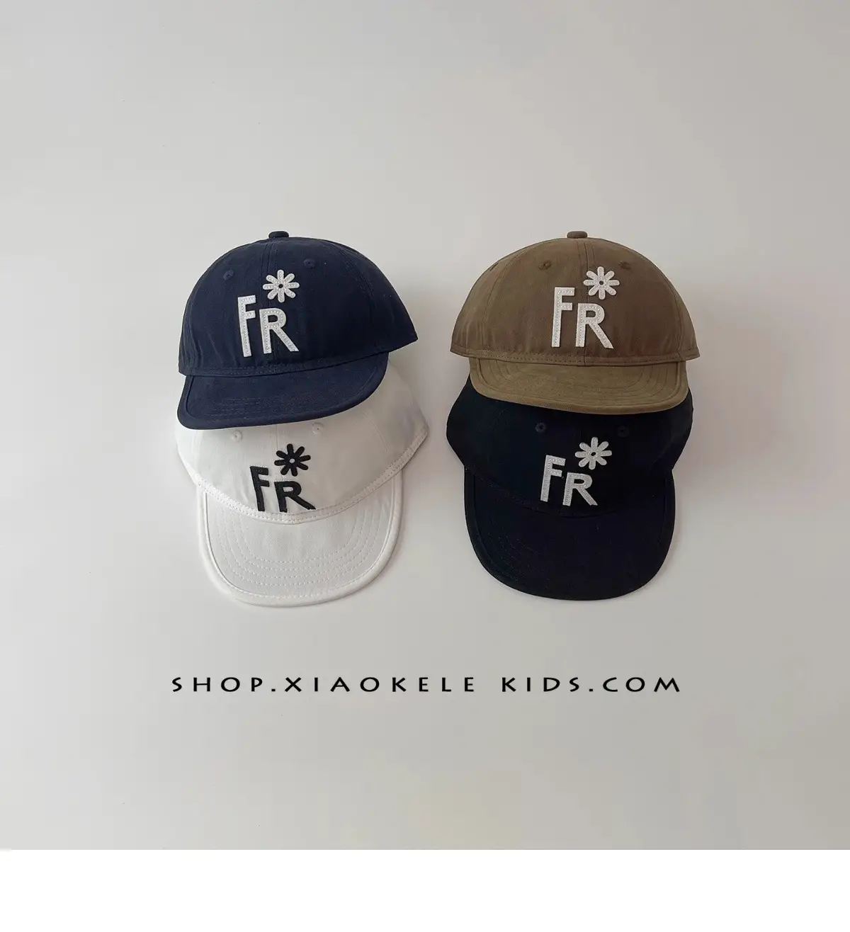 Kids Hip Hop Baseball Cap Black FR Logo — feature 1