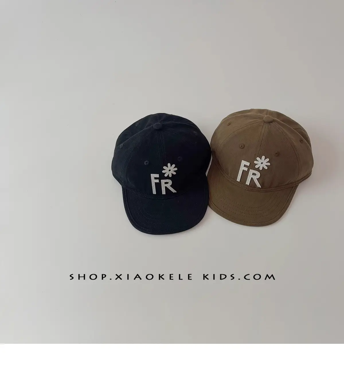 Kids Hip Hop Baseball Cap Black FR Logo — feature 5