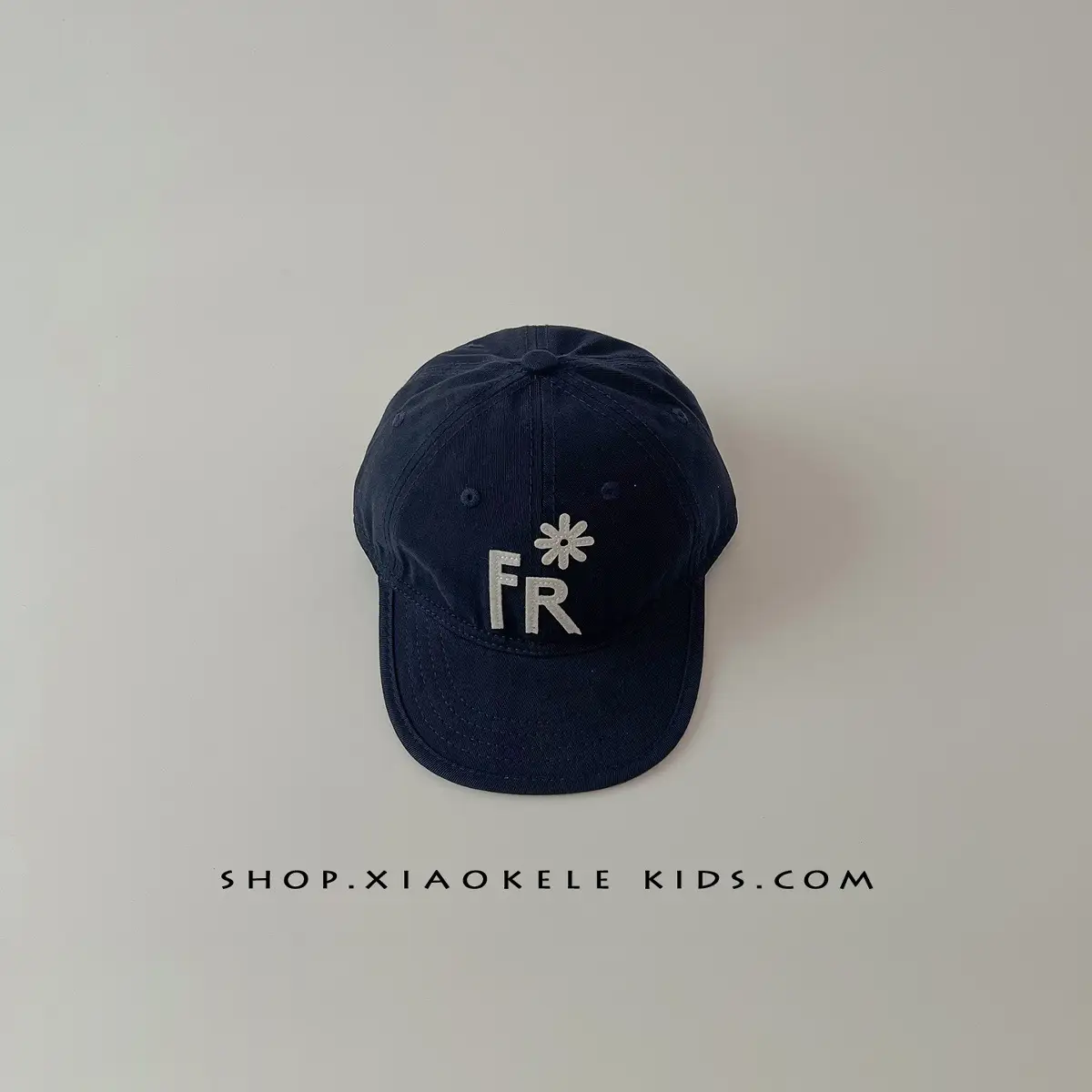 Kids Hip Hop Baseball Cap Black FR Logo