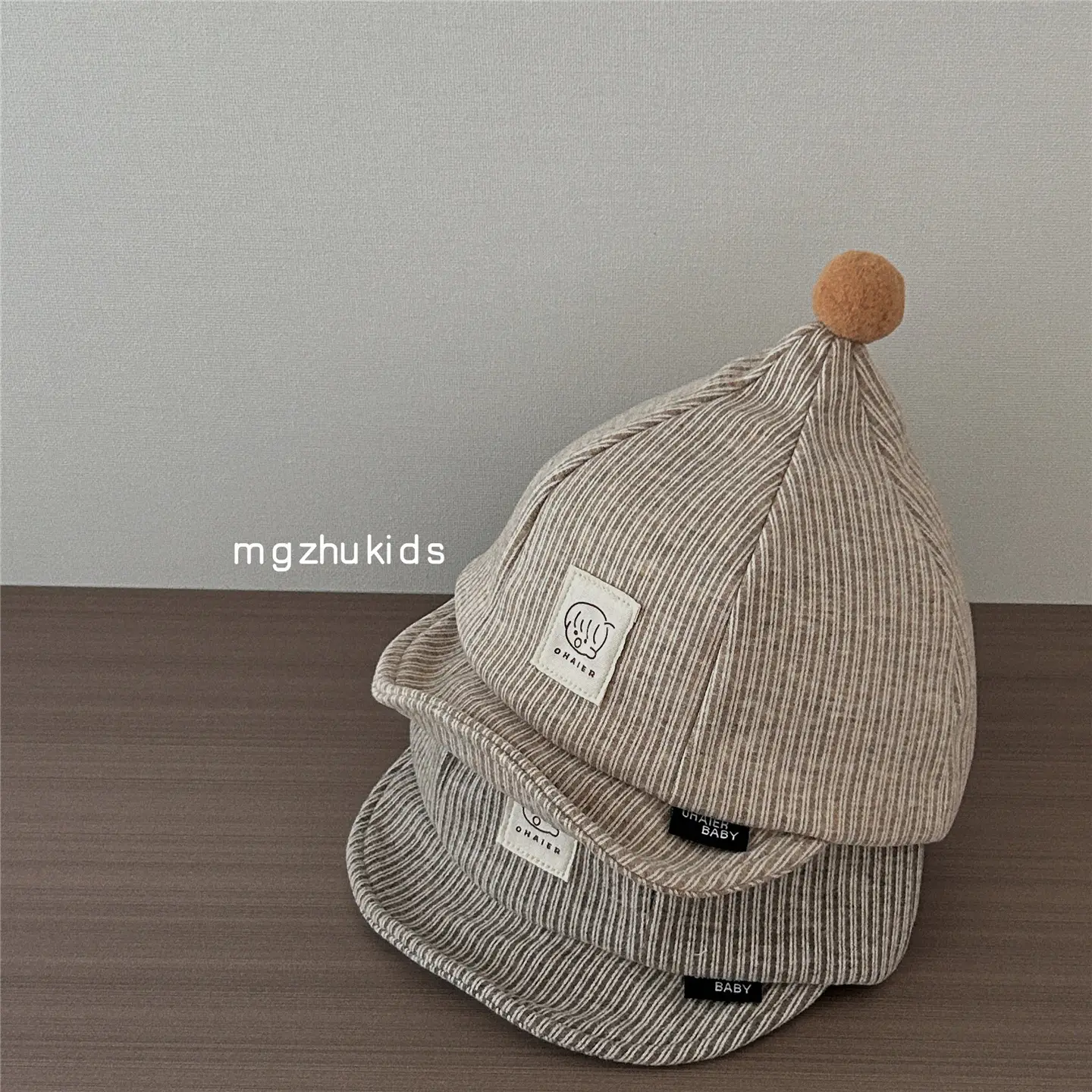 Baby Hat Autumn Winter Medium Thick Stripesd Kids