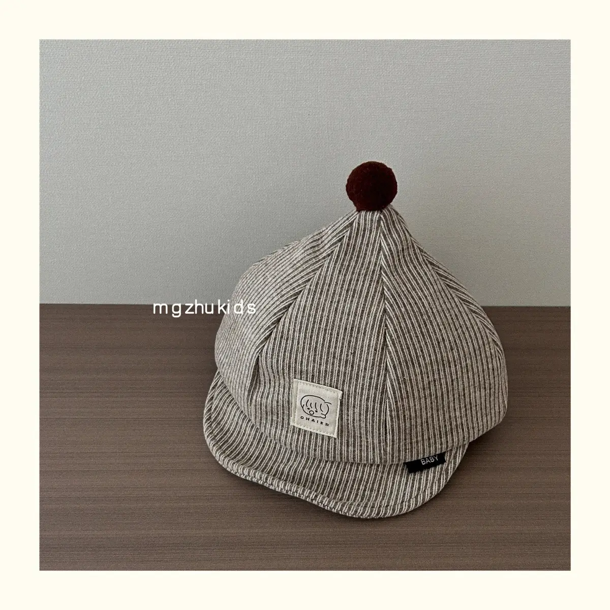 Baby Hat Autumn Winter Medium Thick Stripesd Kids — feature 14