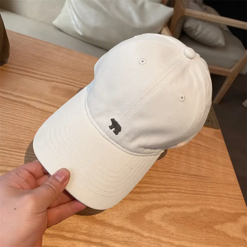 Arctic Bear Embroidered Black Baseball Cap for Women - Image 2