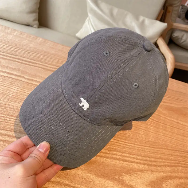 Arctic Bear Embroidered Black Baseball Cap for Women - Image 3