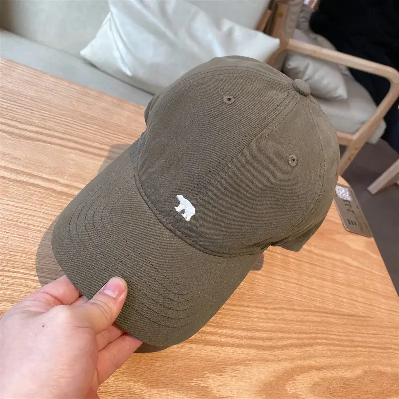 Arctic Bear Embroidered Black Baseball Cap for Women - Image 4