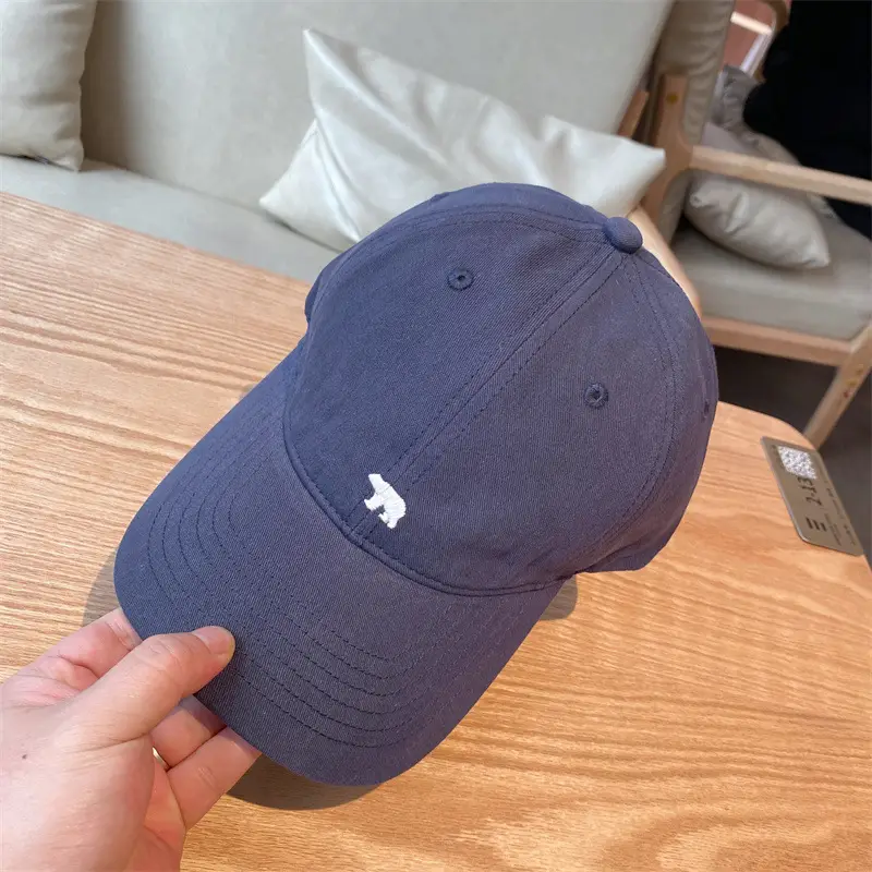 Arctic Bear Embroidered Black Baseball Cap for Women - Image 5