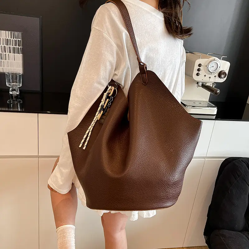 Brown Crossbody Bag for Women Large Capacity Mother In Law Bag — feature 1