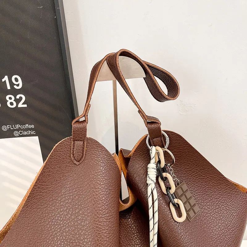 Brown Crossbody Bag for Women Large Capacity Mother In Law Bag — feature 19