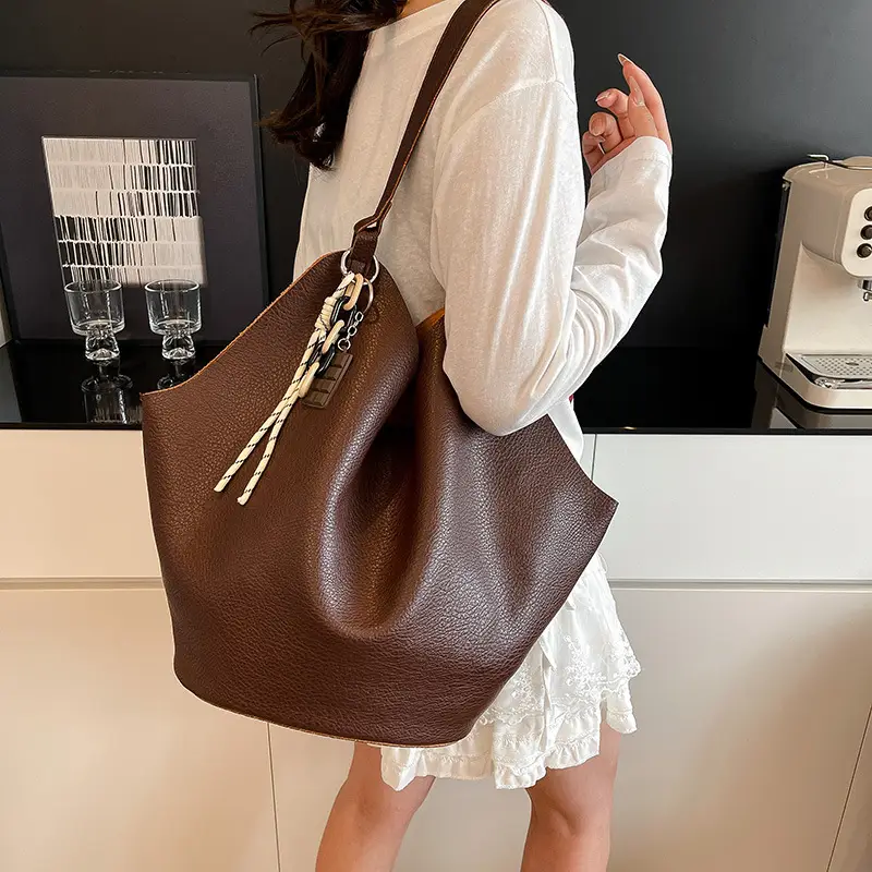 Brown Crossbody Bag for Women Large Capacity Mother In Law Bag — feature 28
