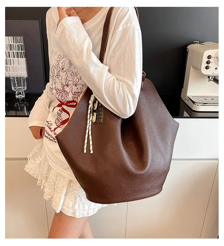 Brown Crossbody Bag for Women Large Capacity Mother In Law Bag — feature 29