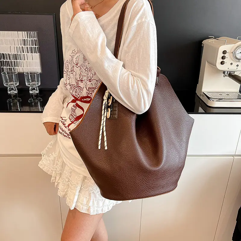 Brown Crossbody Bag for Women Large Capacity Mother In Law Bag — feature 30