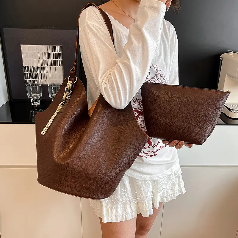 Brown Crossbody Bag for Women Large Capacity Mother In Law Bag — feature 31