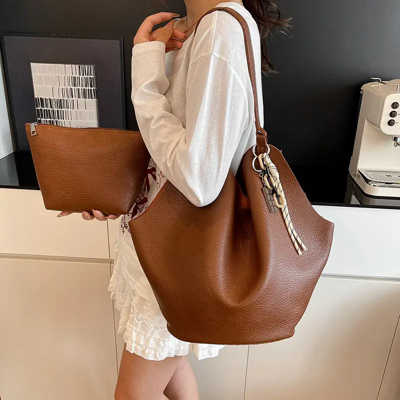 Brown Crossbody Bag for Women Large Capacity Mother In Law Bag — feature 36