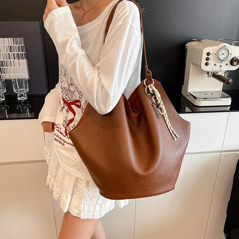 Brown Crossbody Bag for Women Large Capacity Mother In Law Bag — feature 37