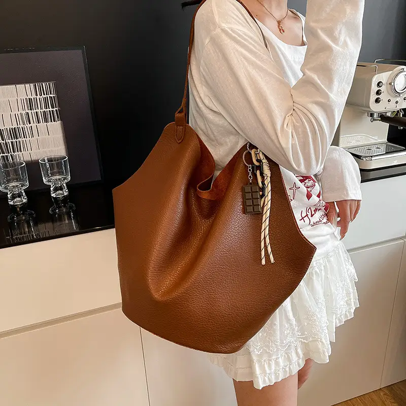 Brown Crossbody Bag for Women Large Capacity Mother In Law Bag — feature 38