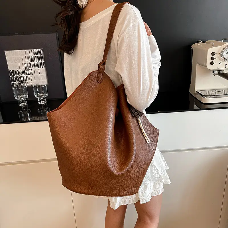 Brown Crossbody Bag for Women Large Capacity Mother In Law Bag — feature 39