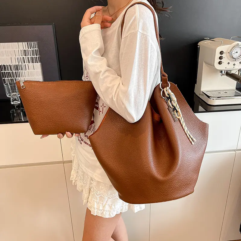 Brown Crossbody Bag for Women Large Capacity Mother In Law Bag — feature 9
