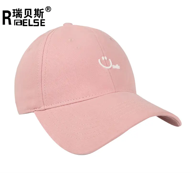 Pink Smiley Letter Baseball Cap for Women - Image 2