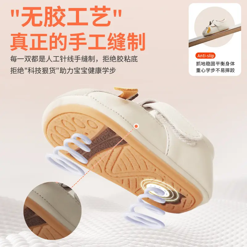 New 0 to 1 Year Old Baby Shoes Soft Sole Baby Toddler Shoes for Men 6-8-12 Months Infants and Girls Spring & Fall Models