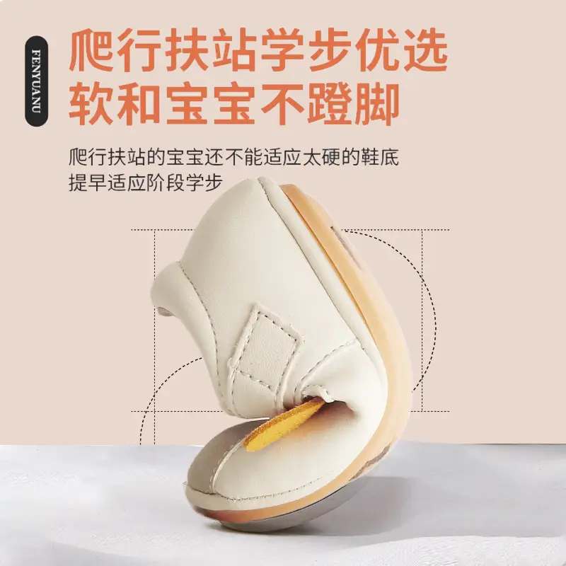 New 0 to 1 Year Old Baby Shoes Soft Sole Baby Toddler Shoes for Men 6-8-12 Months Infants and Girls Spring & Fall Models