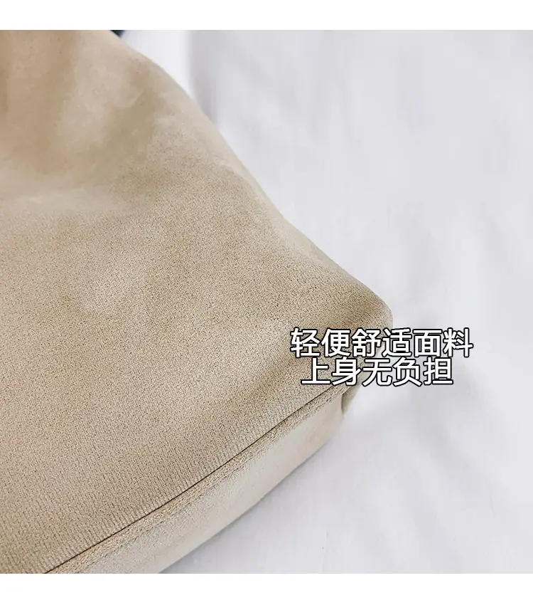 Large Capacity Velvet Shoulder Bag for Women 2025 Autumn — feature 5