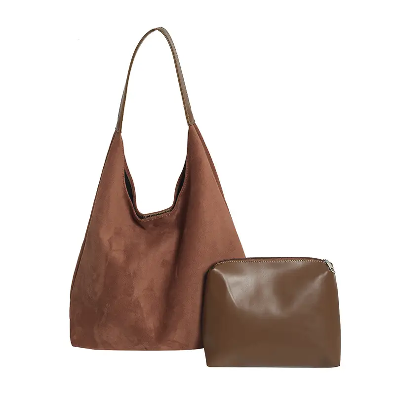Large Capacity Velvet Shoulder Bag for Women 2025 Autumn - Image 3