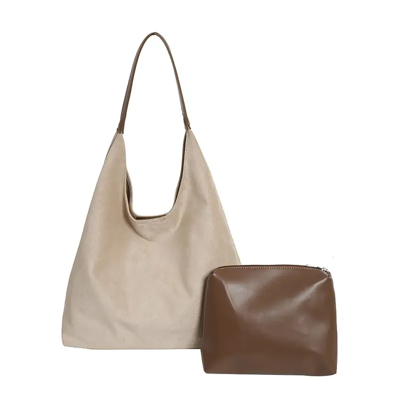 Large Capacity Velvet Shoulder Bag for Women 2025 Autumn - Image 4