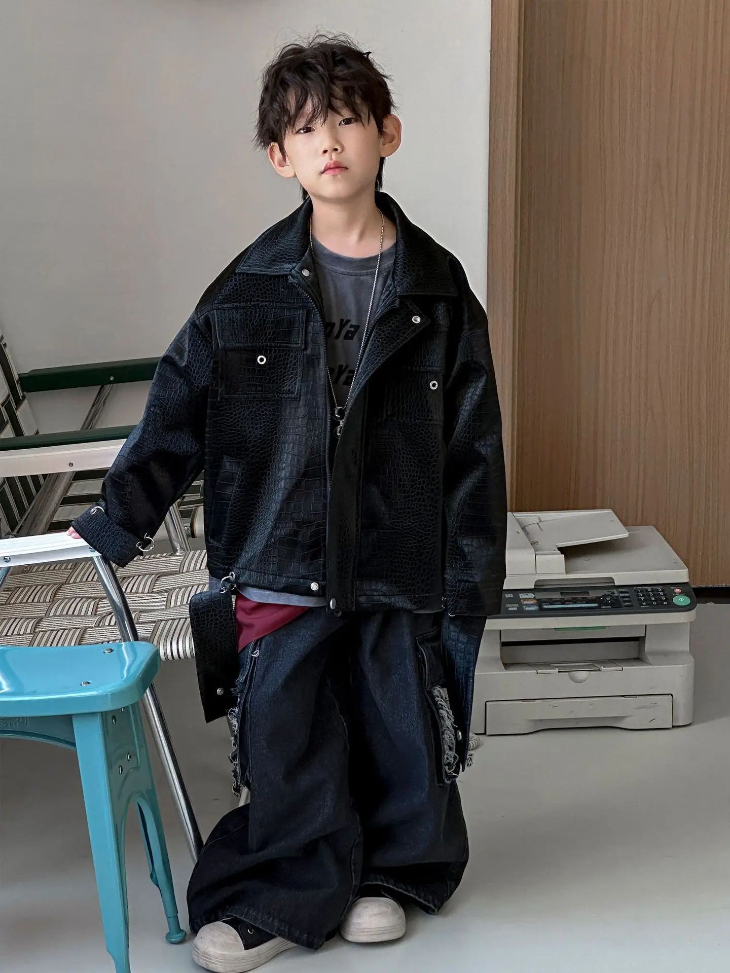 Boys Sweatshirt Kids Casual Long Sleeve Grey 2025 - Image 6