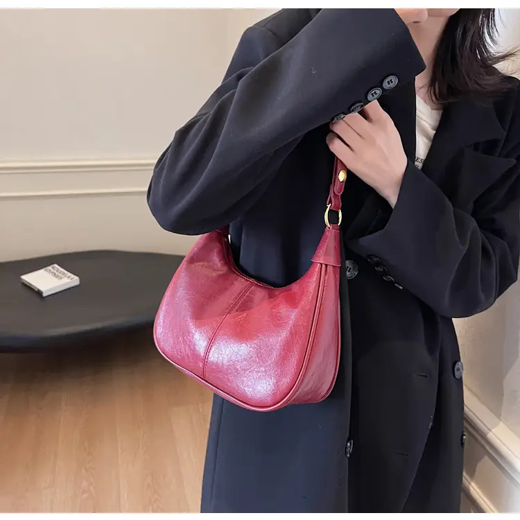 Retro Brown Leather Shoulder Bag Women 2025 — feature 15