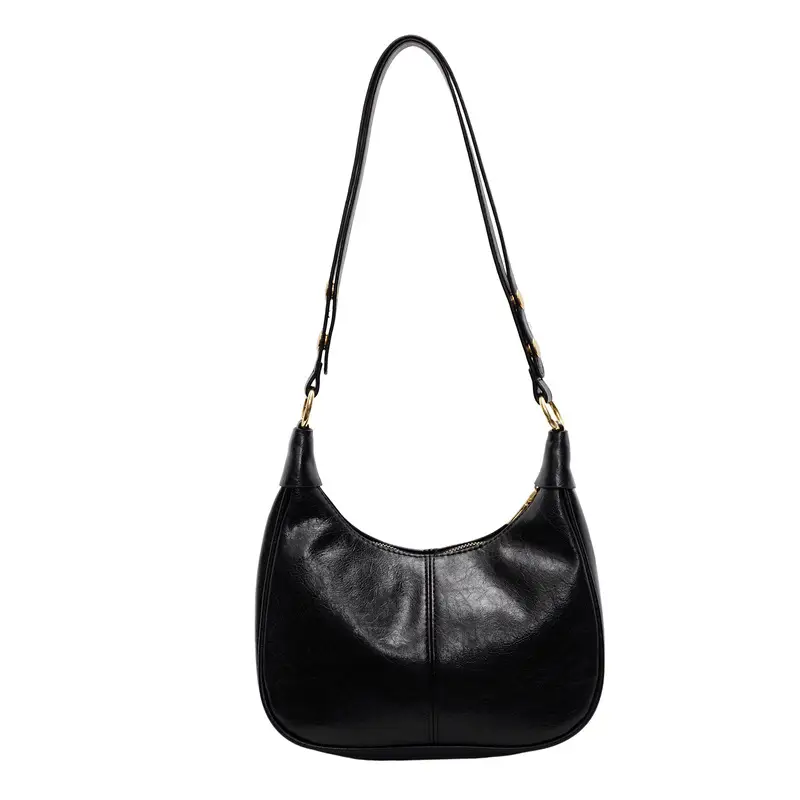 Retro Brown Leather Shoulder Bag Women 2025 - Image 2