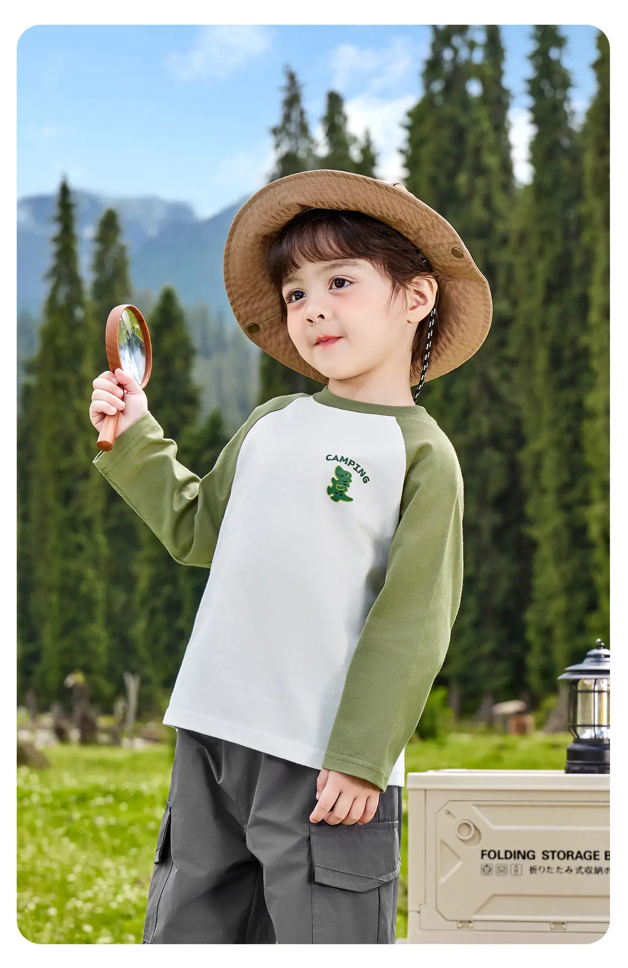 Kids Pure Cotton Long Sleeve T-Shirt Spring Outfit — feature 18