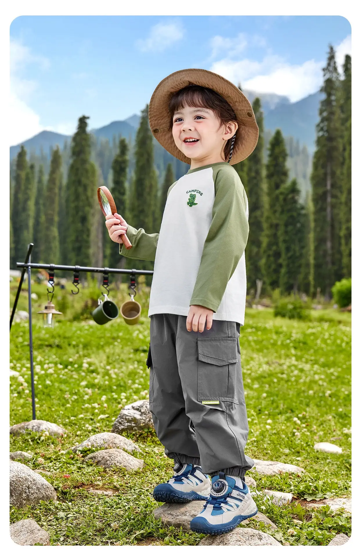 Kids Pure Cotton Long Sleeve T-Shirt Spring Outfit — feature 19