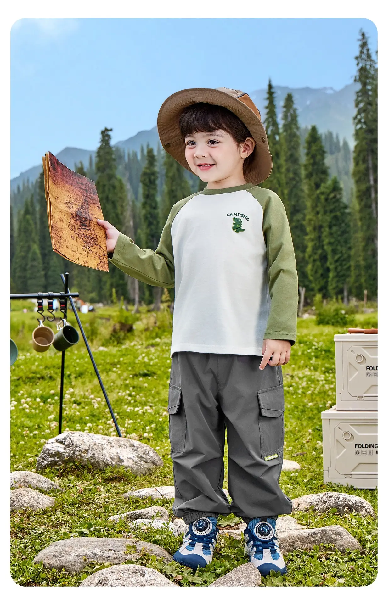 Kids Pure Cotton Long Sleeve T-Shirt Spring Outfit — feature 20