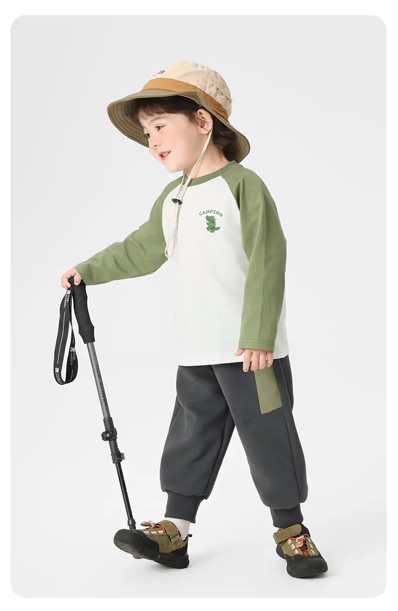 Kids Pure Cotton Long Sleeve T-Shirt Spring Outfit — feature 25