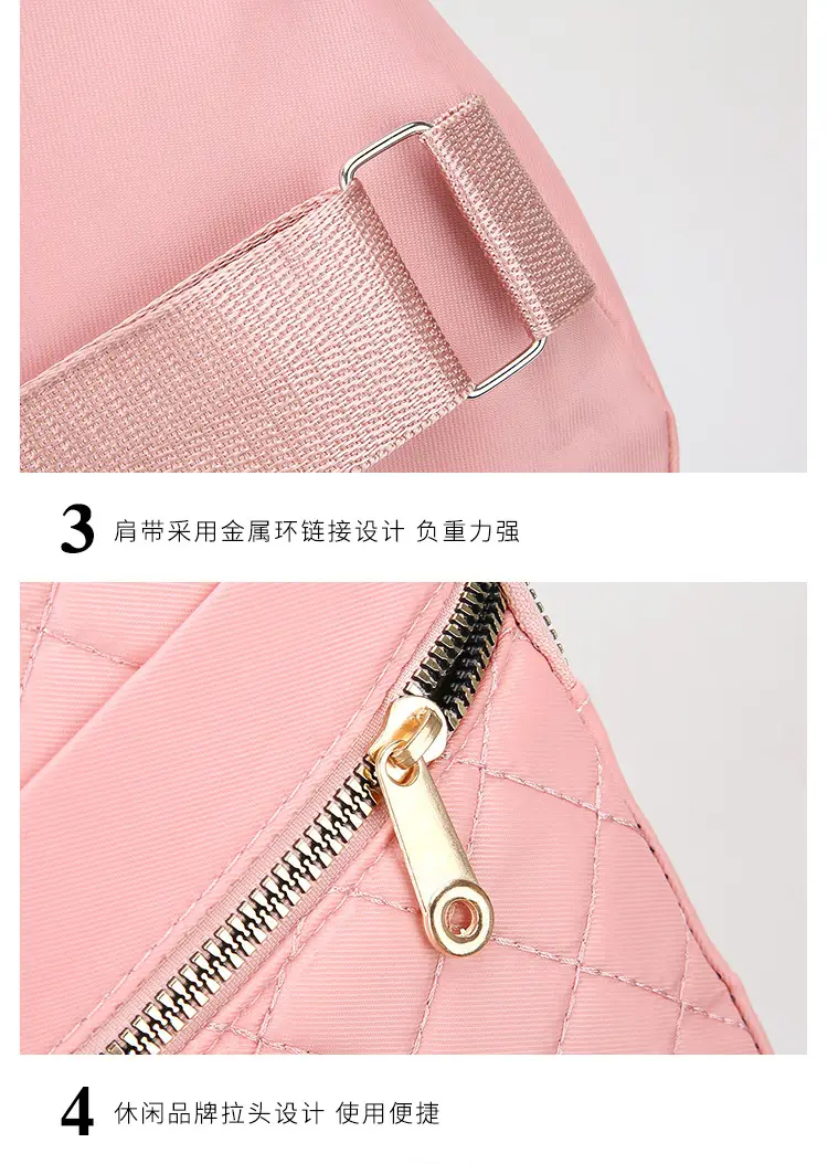 Women's Multi-Layer Crossbody Bag Purple Rhombus Design — feature 18