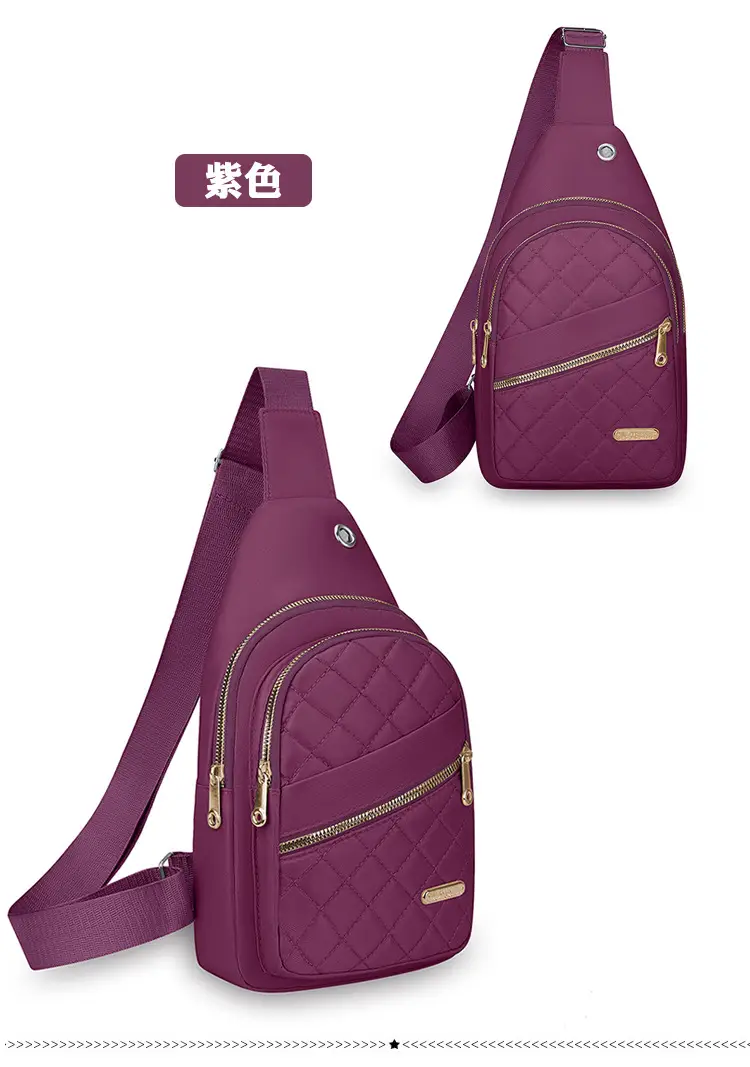Pink Rhombus Crossbody Bag for Women Large Capacity — feature 14